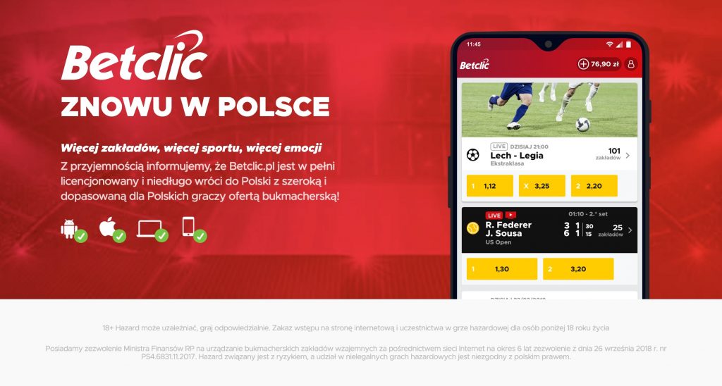 BetClic Polska bonus powitalny. Czy potrzebny jest kod promocyjny?